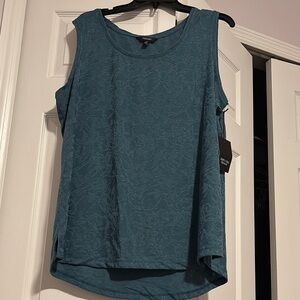 Women's Blue Sleeveless Top